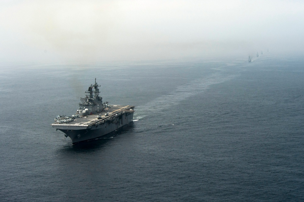 USS America passing exercise