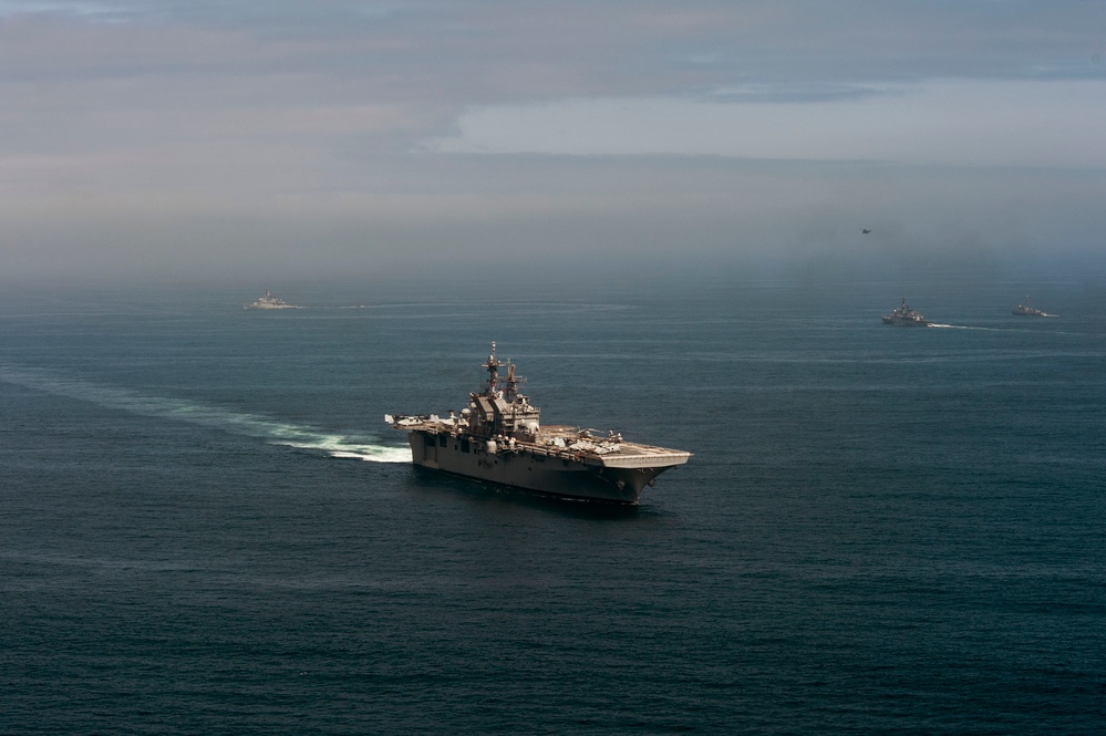 USS America passing exercise