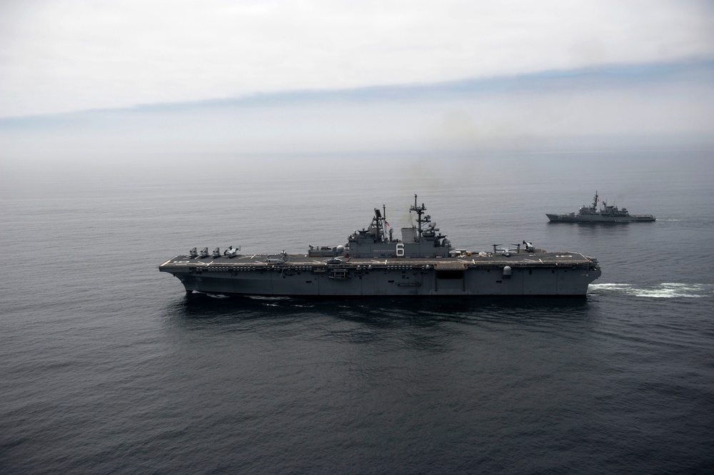 USS America passing exercise