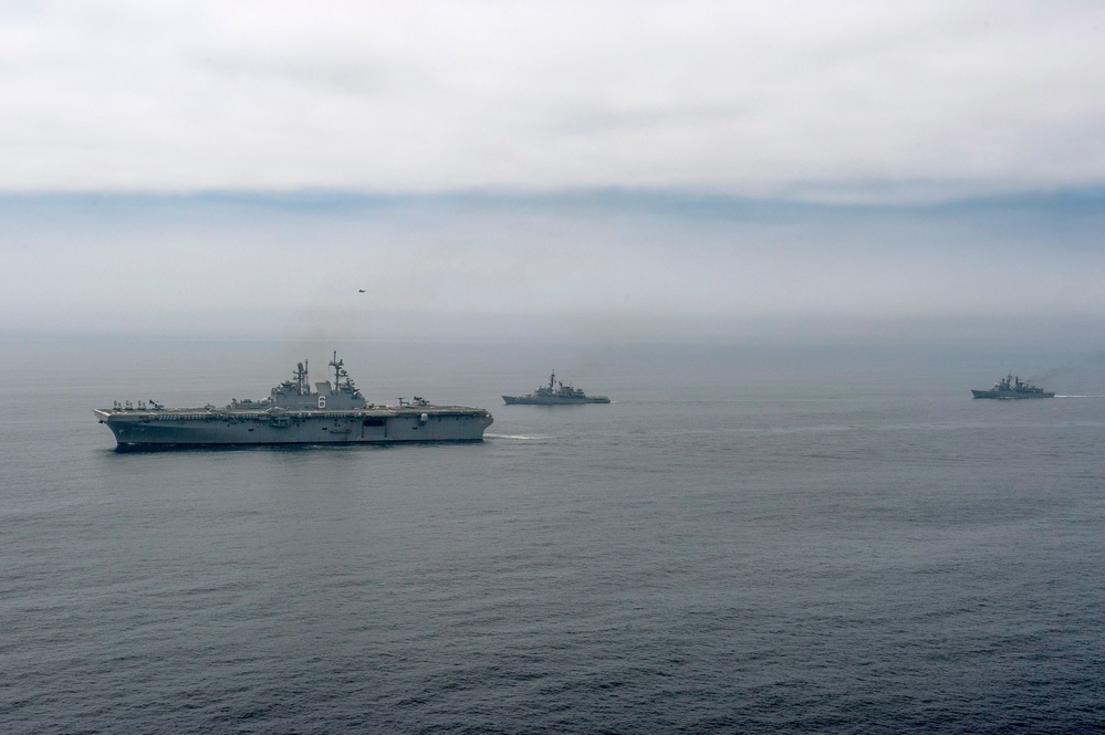 USS America passing exercise