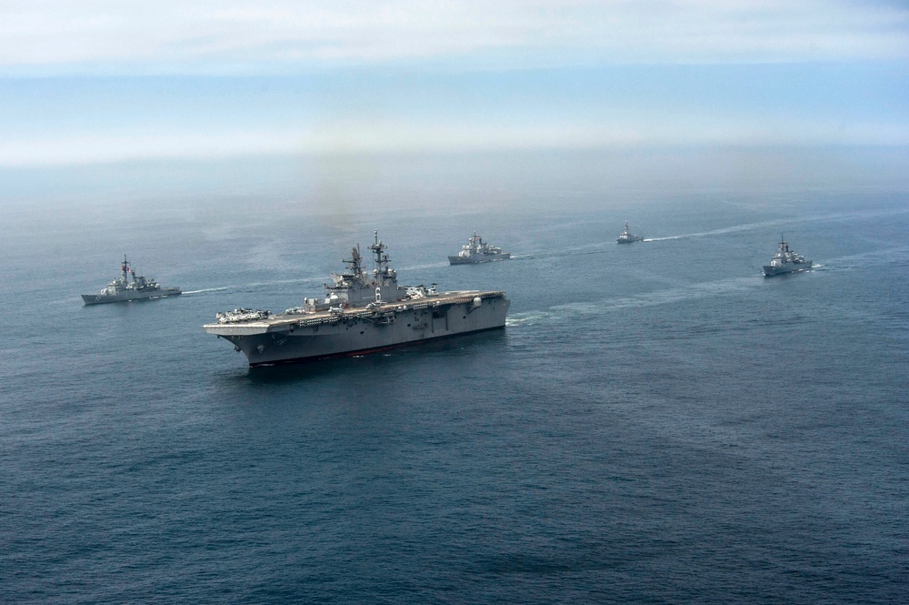 USS America passing exercise