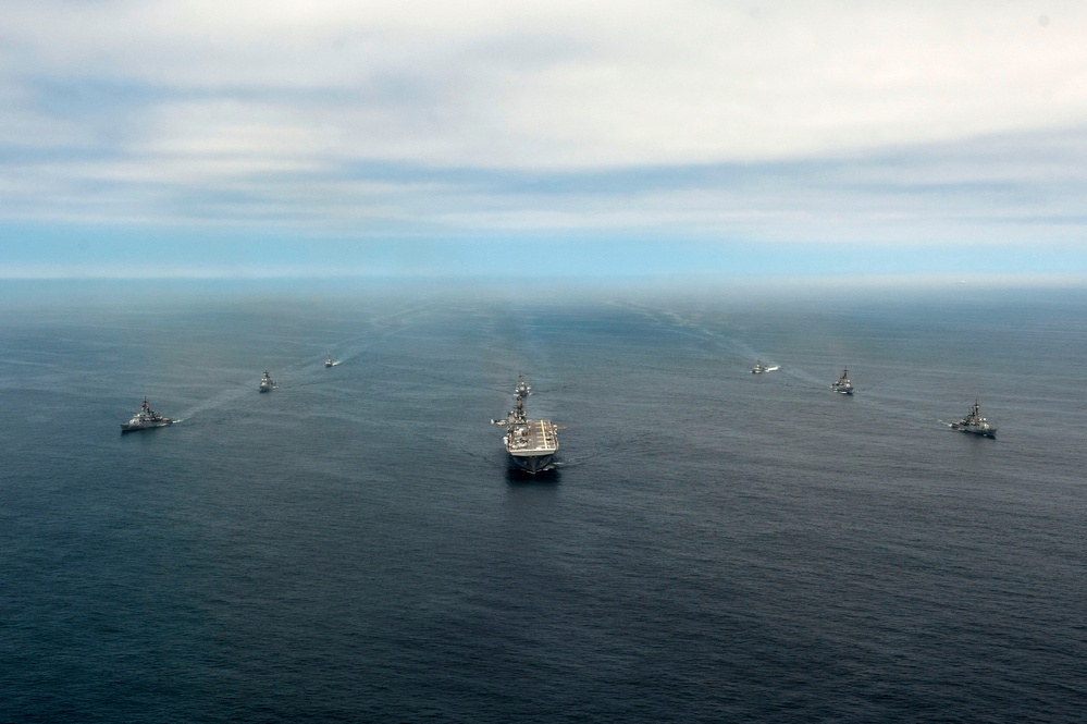 USS America passing exercise