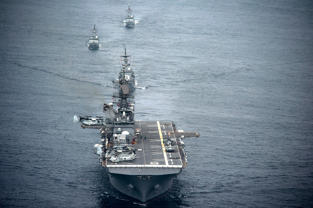 USS America passing exercise