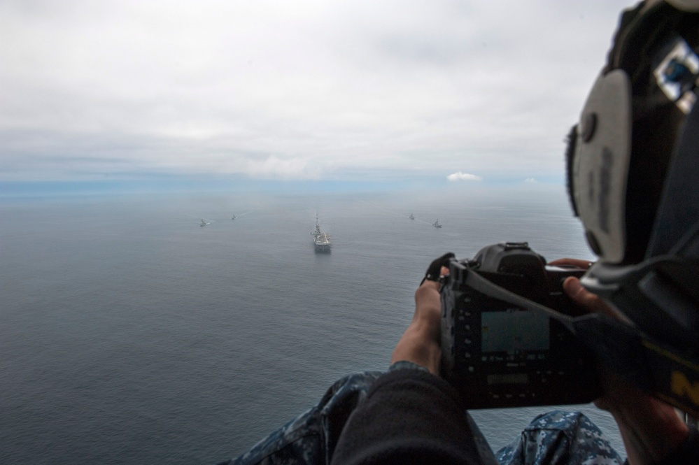 USS America passing exercise