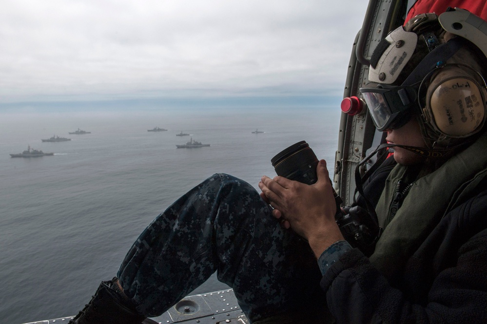 USS America passing exercise