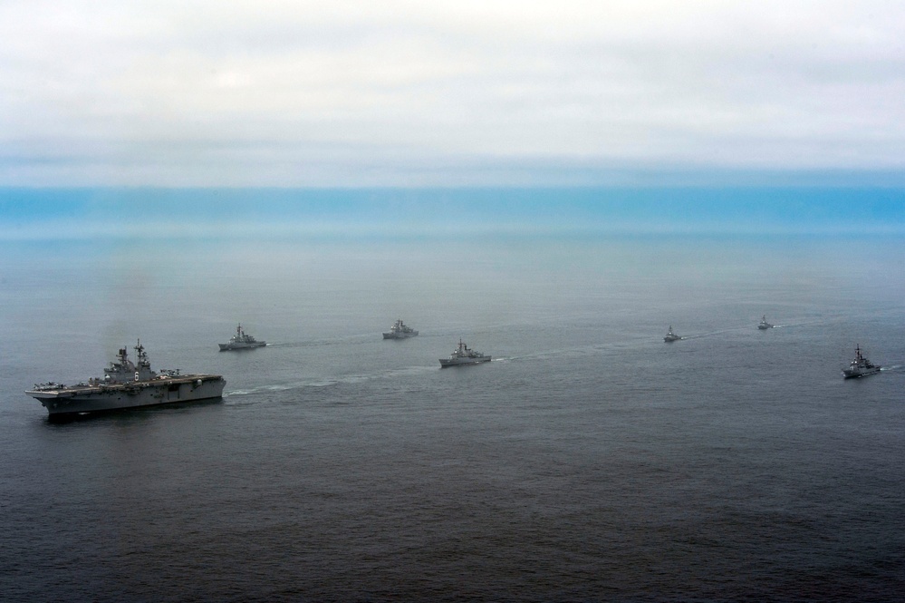 USS America passing exercise