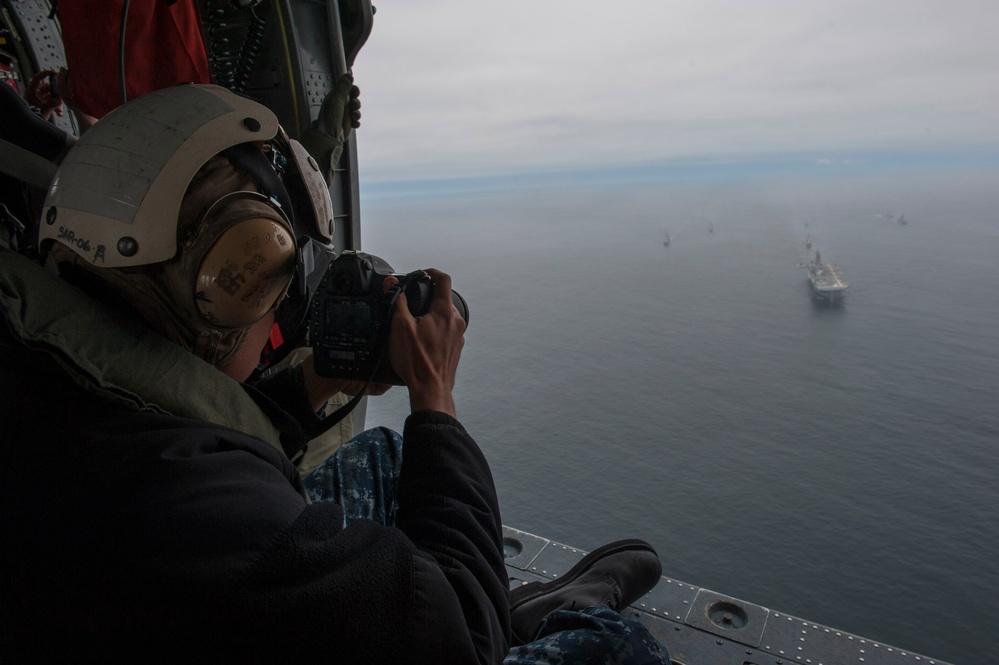 USS America passing exercise