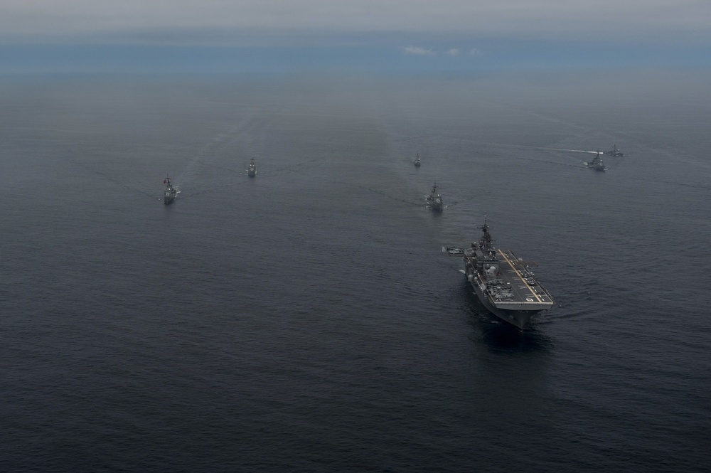 USS America passing exercise