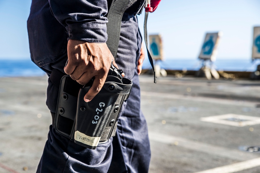 USS George Washington pistol live-fire exercise