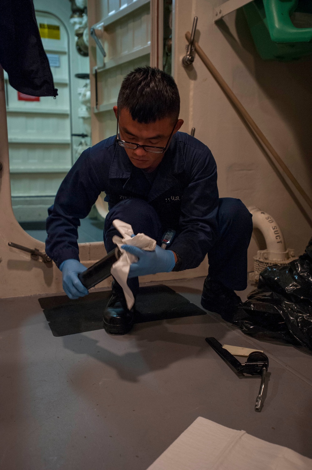 USS America hazardous material locker operations