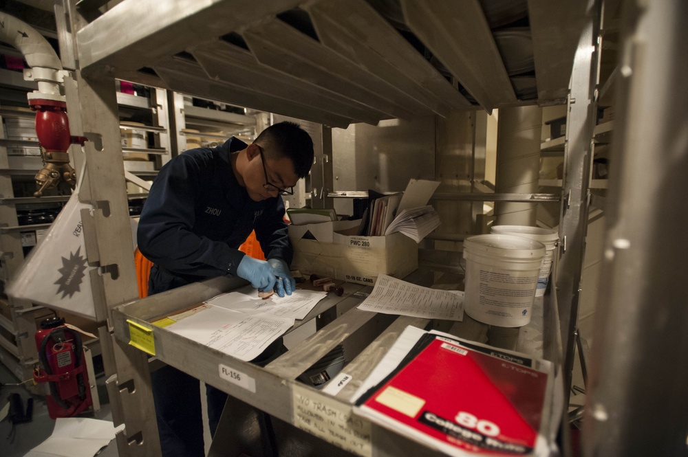 USS America hazardous material locker operations