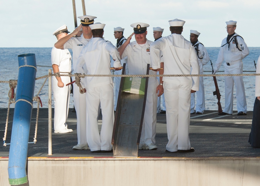 USS Carl Vinson conducts burial at sea