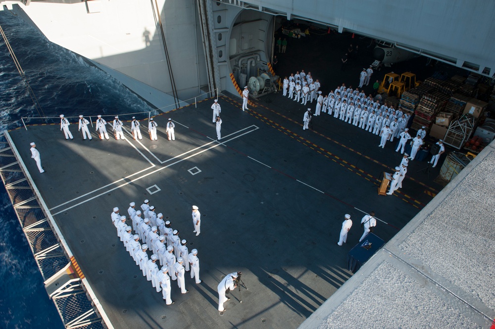 USS Carl Vinson conducts burial at sea