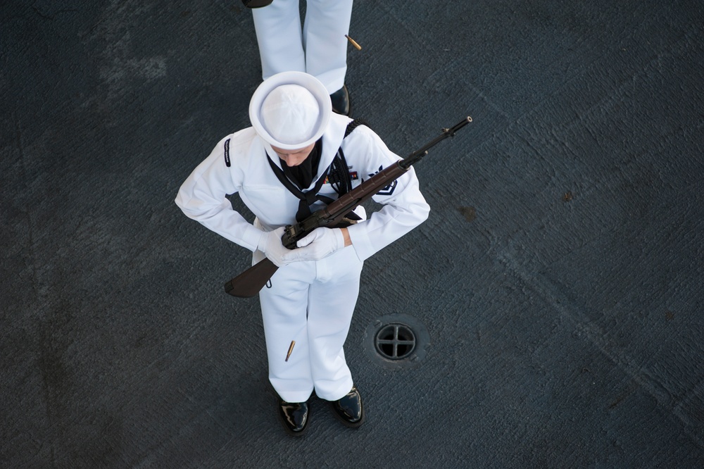 USS Carl Vinson conducts burial at sea