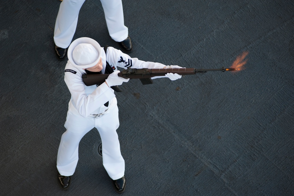 USS Carl Vinson conducts burial at sea