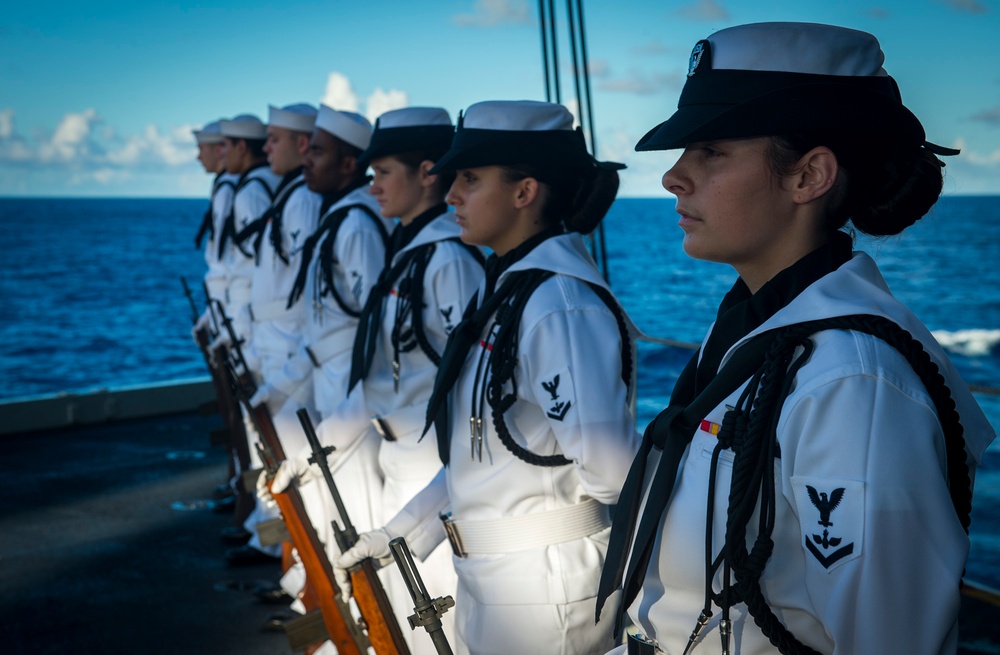 USS Carl Vinson conducts burial at sea