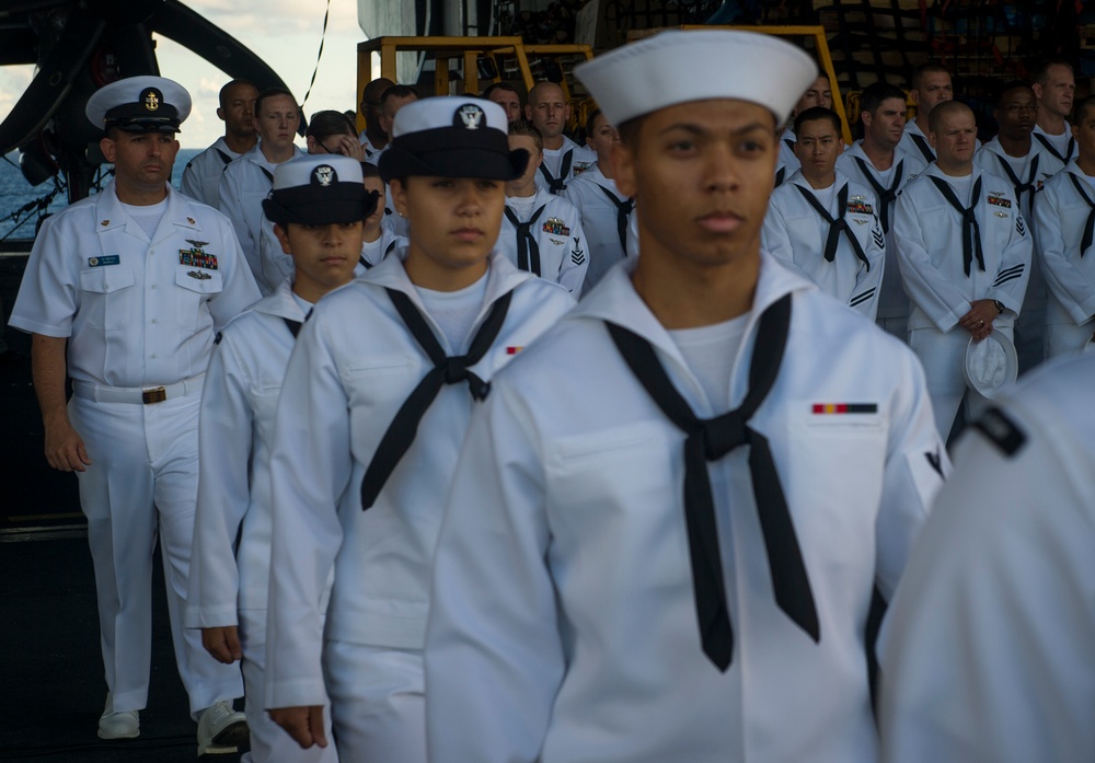 USS Carl Vinson conducts burial at sea