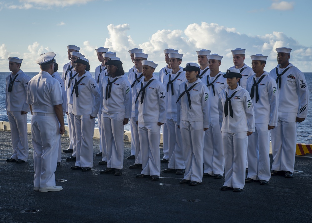 USS Carl Vinson conducts burial at sea