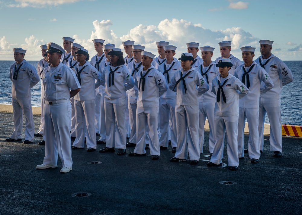 USS Carl Vinson conducts burial at sea