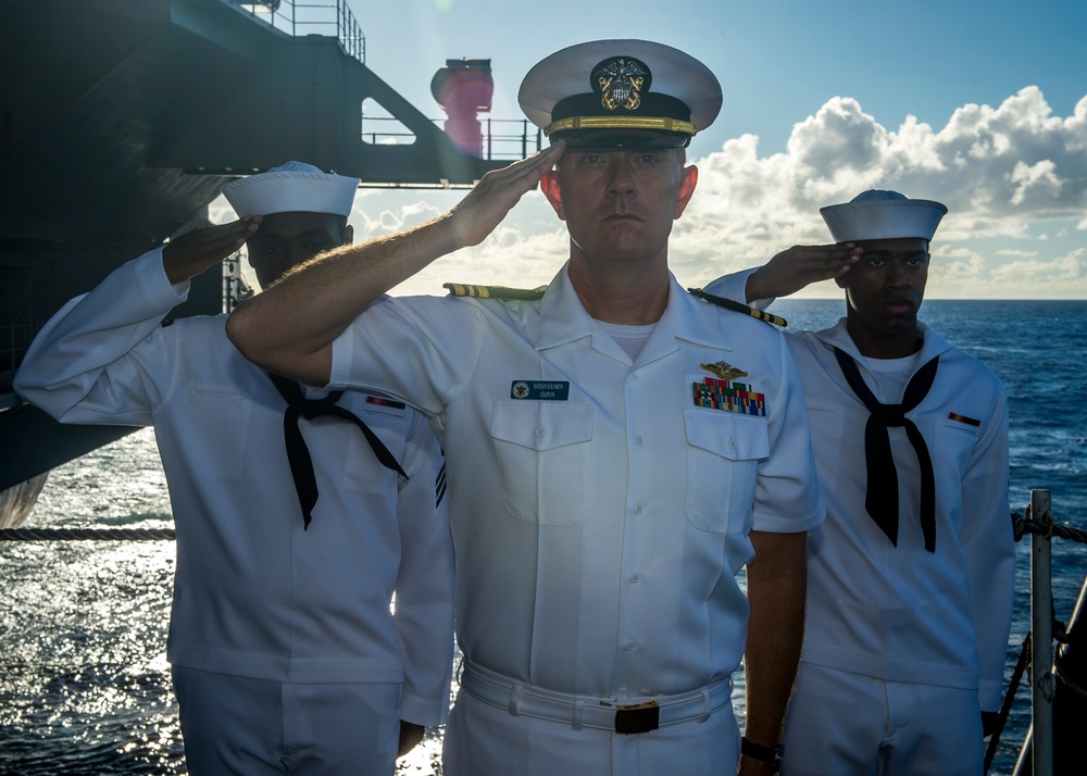 USS Carl Vinson conducts burial at sea