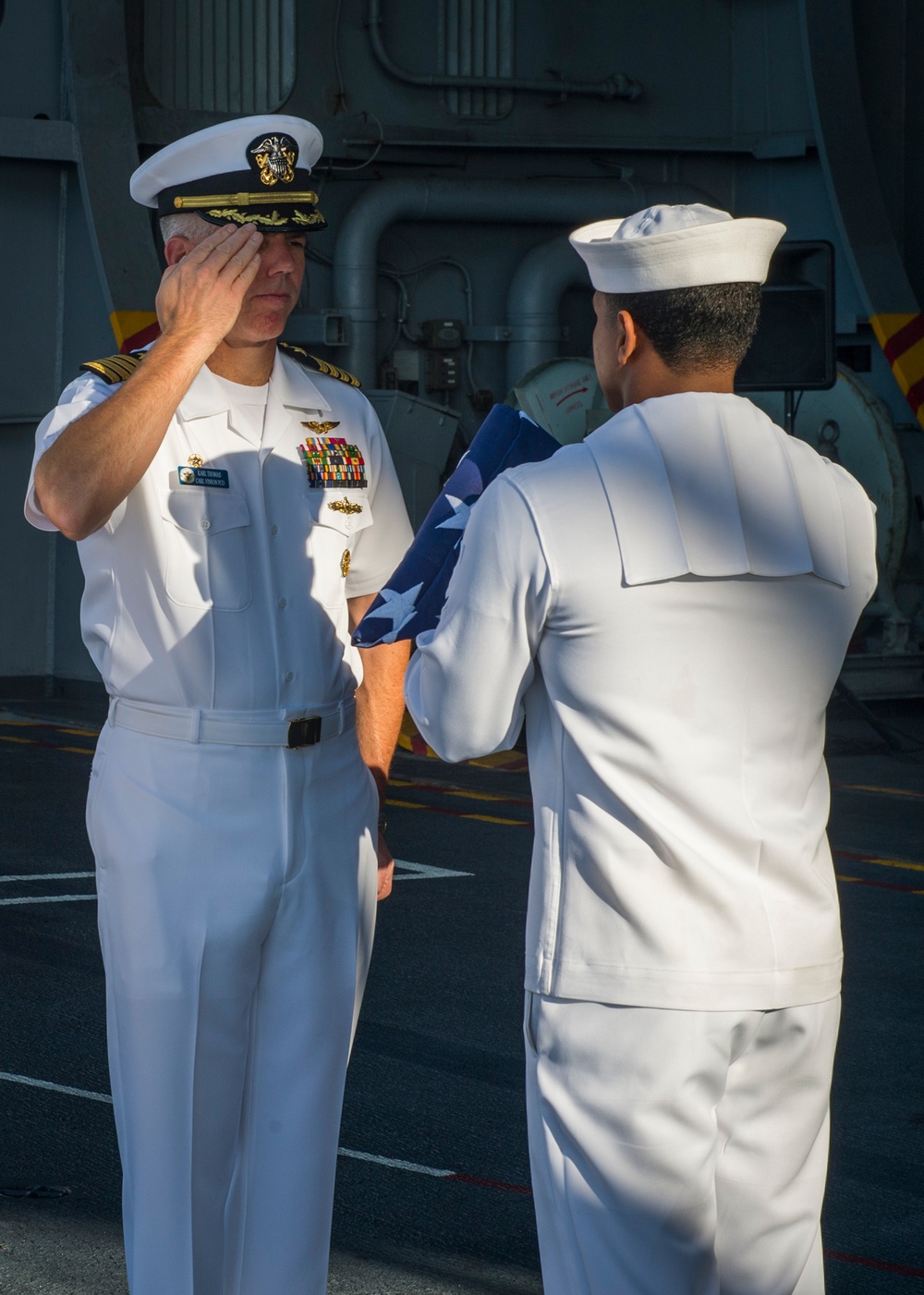 USS Carl Vinson conducts burial at sea