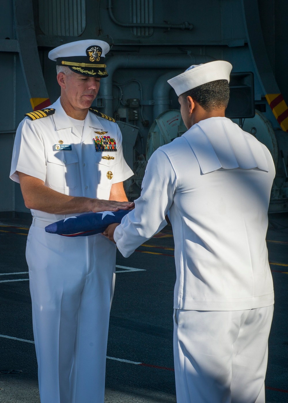 USS Carl Vinson conducts burial at sea