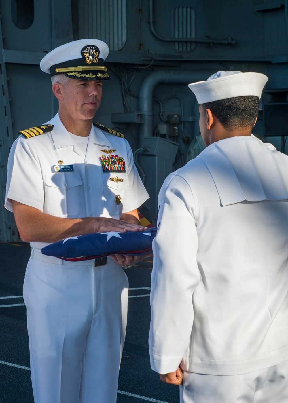 USS Carl Vinson conducts burial at sea