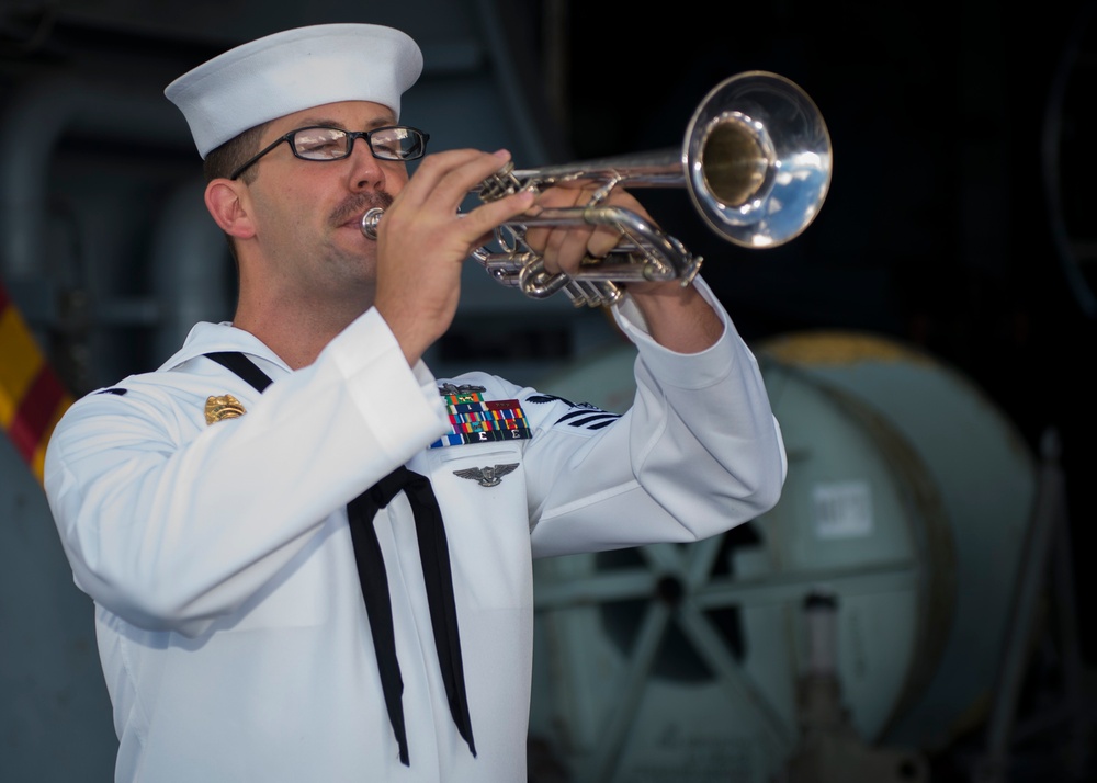 USS Carl Vinson conducts burial at sea