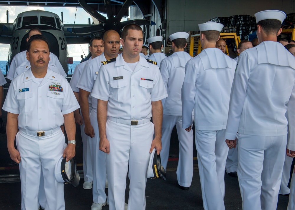 USS Carl Vinson conducts burial at sea