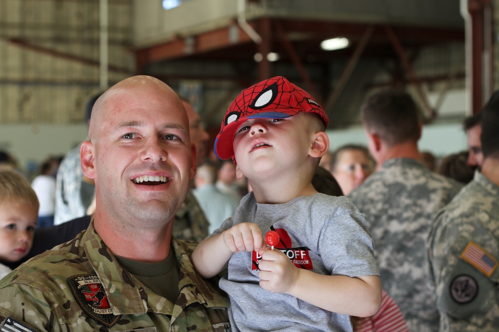 Kansas Army National Guard aviation unit returns home