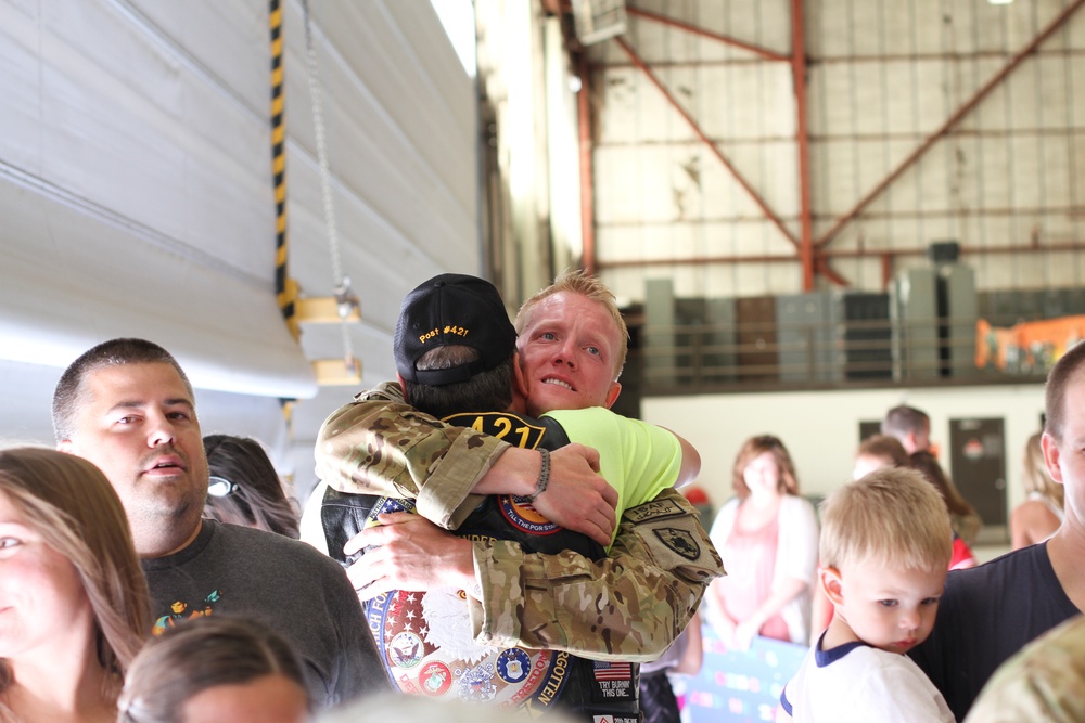 Kansas Army National Guard aviation unit returns home