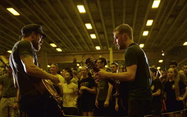 Plain White T's play aboard USS Bataan