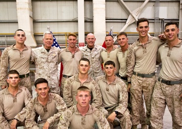 Commandant and Sergeant Major of the Marine Corps in Kuwait