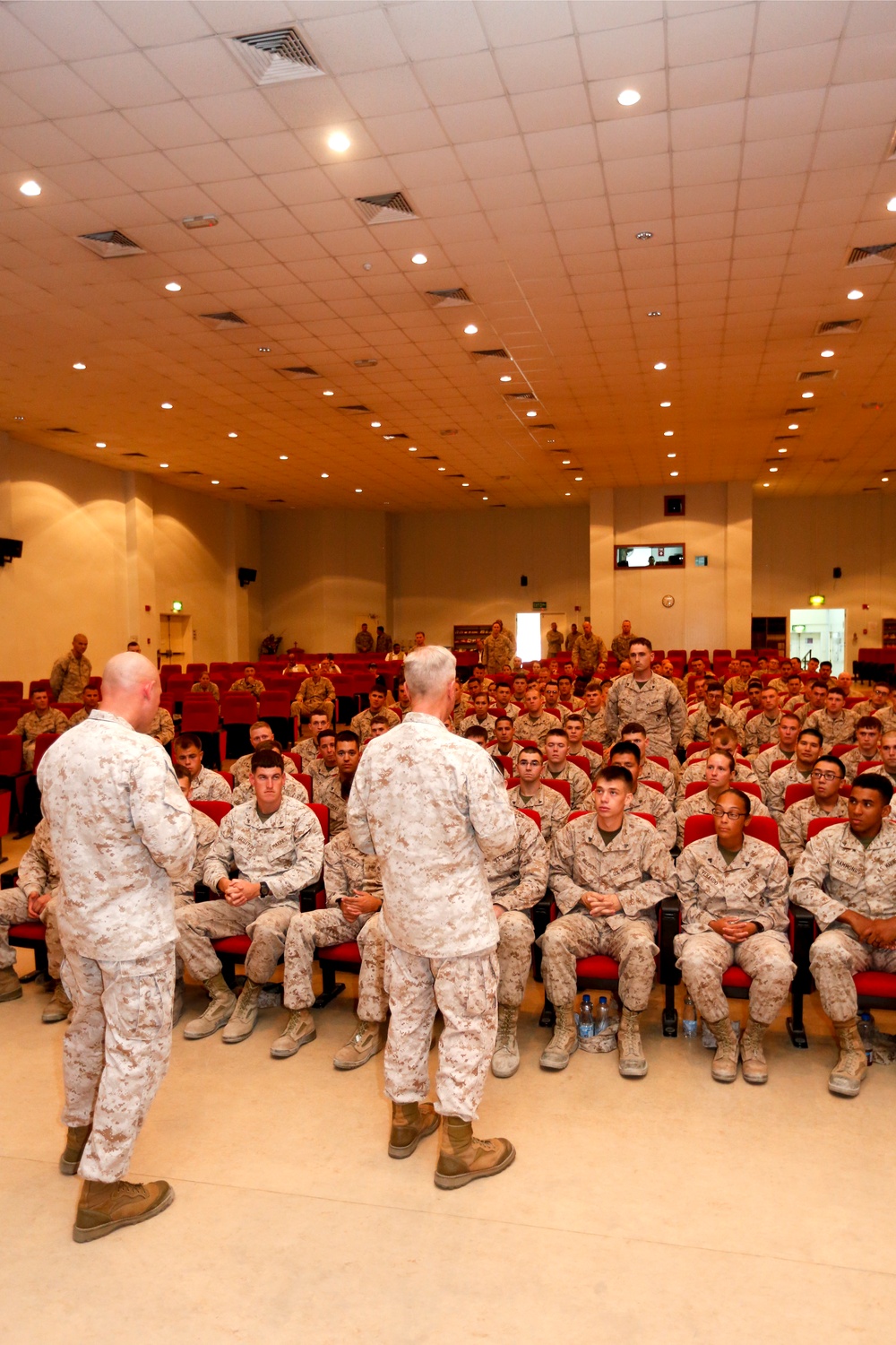 Commandant and Sergeant Major of the Marine Corps in Kuwait