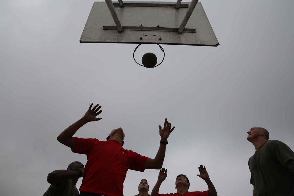 SPMAGTF-South plays sports with Peruvians