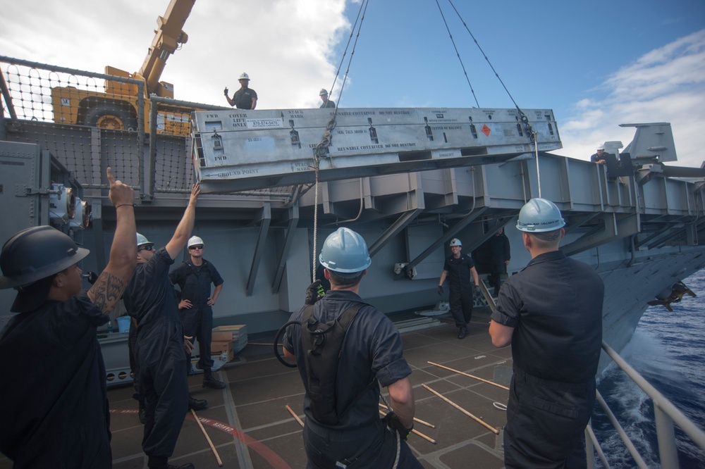 Sailors prep ESSM for launch