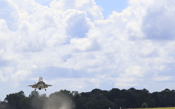 First full Marine maintenance F-35B Lightning II takeoff