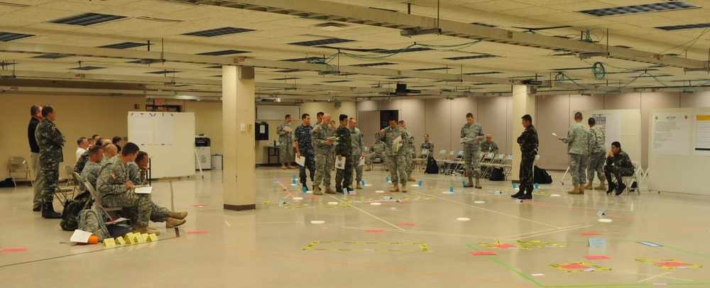 Command and General Staff College exercise rehearsal