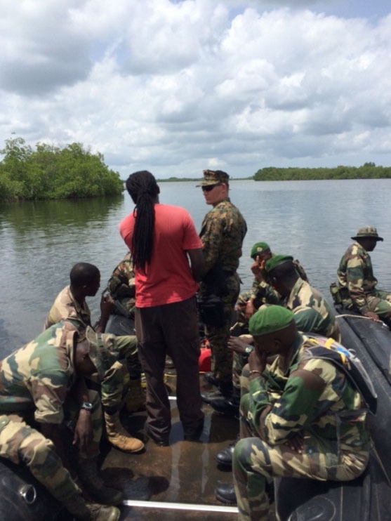 SP-MAGTF Africa 14 Marines, Coastguardsmen, Senegalese Companie de Fusilier Marine Commandos train-the-trainer