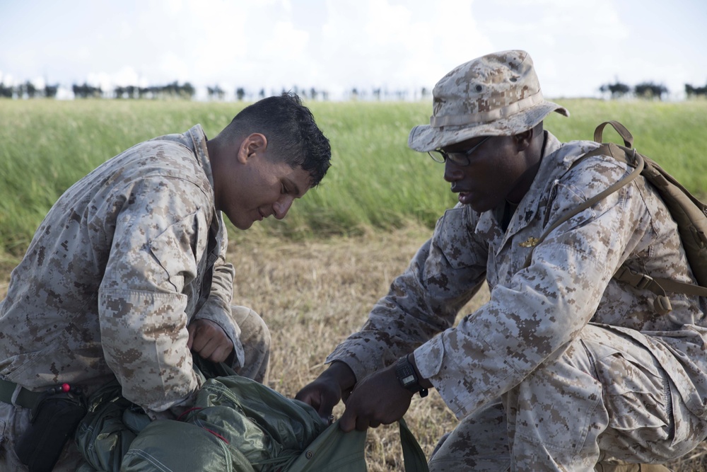 Leap of Faith: Marines parachute out of Osprey