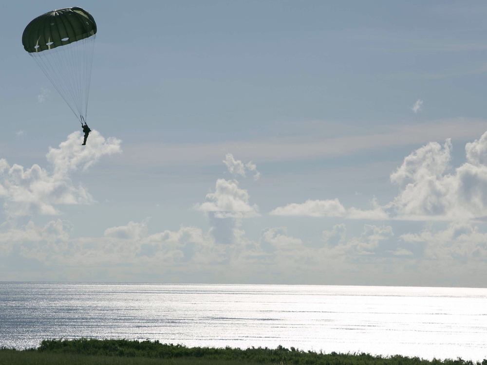 Leap of Faith: Marines parachute out of Osprey