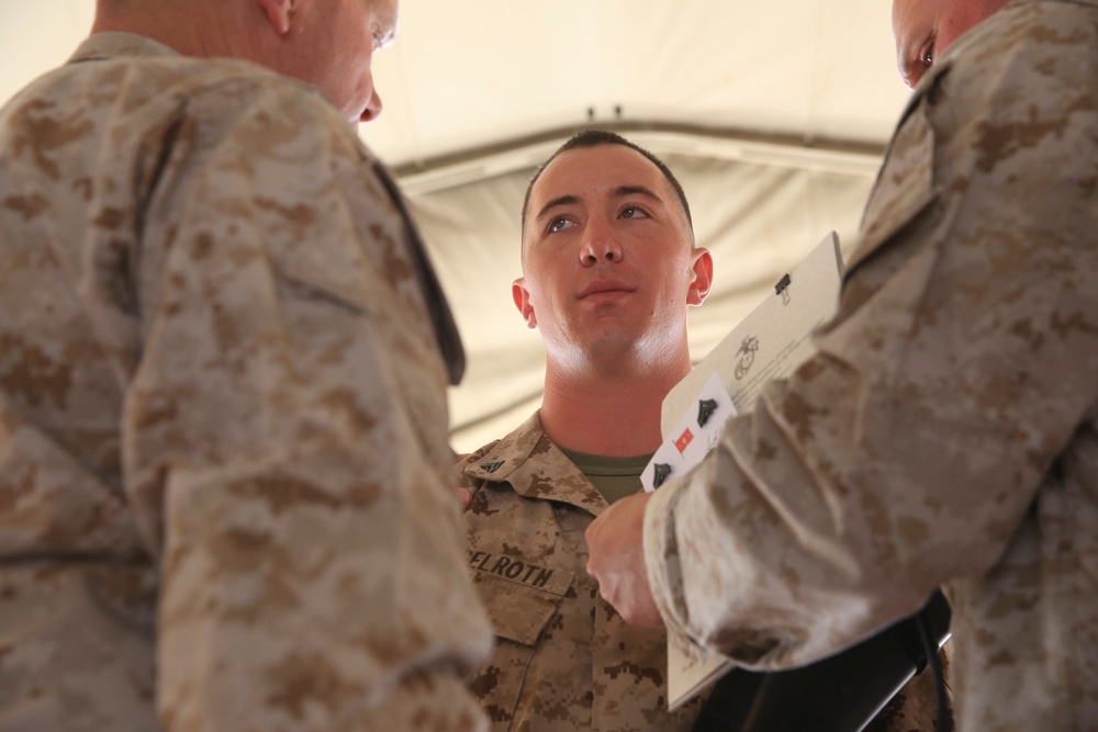 U.S. Marine Commandant Visits Troops in Helmand