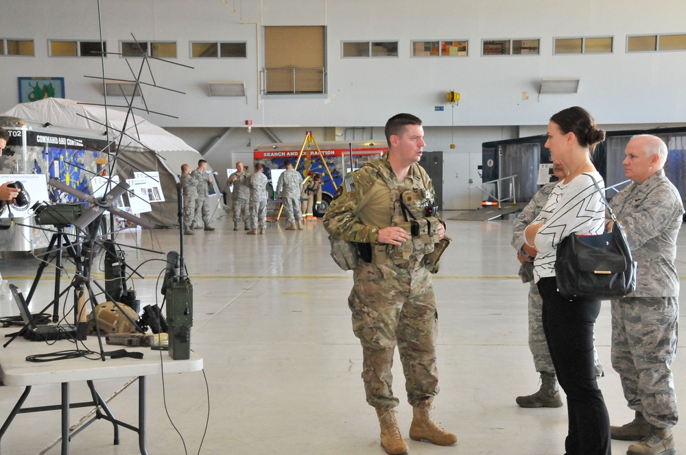 181st Intelligence Wing welcomes US Sen. Donnelly's military legislative assistant