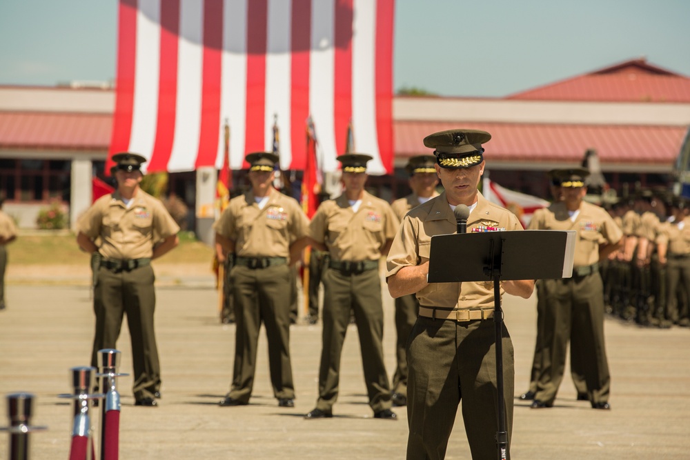 Brig. Gen. Carl E. Mundy III was relieved by Brig. Gen. Joaquin F. Malavet as the 1st Marine Expeditionary Brigade commanding general.