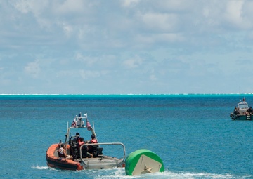 US Coast Guardsmen provide safer waters at Midway Atoll