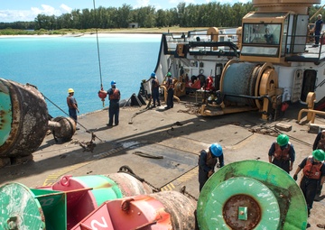 US Coast Guardsmen provide safer waters at Midway Atoll