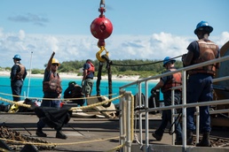 US Coast Guardsmen provide safer waters at Midway Atoll