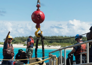 US Coast Guardsmen provide safer waters at Midway Atoll