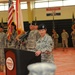 Army Reserve unit commander gives final remarks during change of command