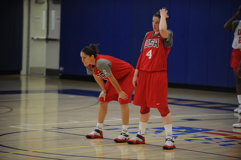 USA Women's National Basketball Team conducts training camp at USNA